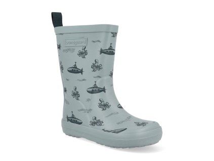 BG401043 9429 barefoot detske gumaky bundgaard charly teal stone submarine 2