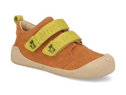 Barefoot dětské tenisky Affenzahn - Prewalker Leather Walky Cat hnědé
