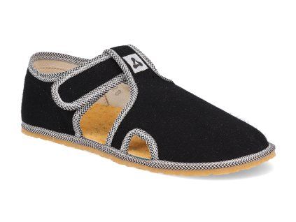 RASCAL BLA barefoot detske prezuvky antal rascal basic black 3