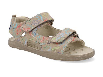 4200602 650 barefoot detske sandaly ricosta york tundra velour dino 1