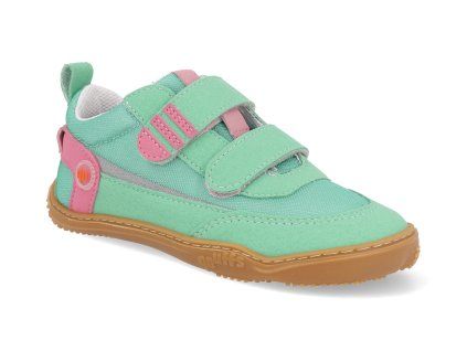 0010052 520 barefoot detske tenisky ricosta erle jade rosa micro lago zeleno ruzove 1