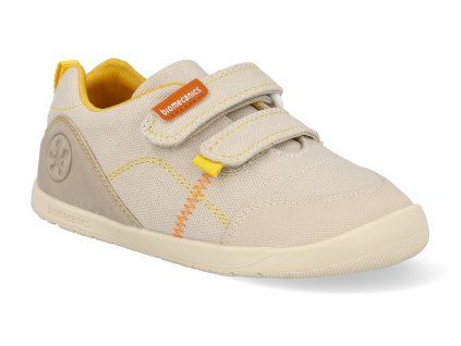 262190 C891 barefoot detske tenisky biomecanics pique beige y amarillo 1