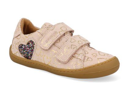 42920 229 barefoot detske boty develab low cut shoe 2velcro beige fantasy 1