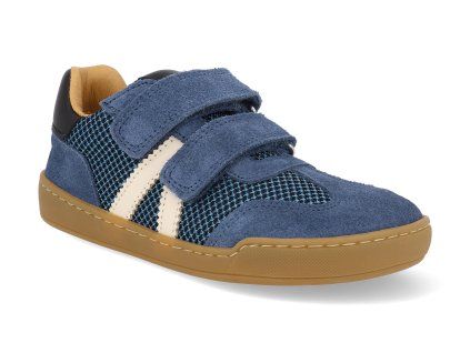 43035 699 barefoot detske boty develab low cut sneaker 2velcro blue combi fantasy 1