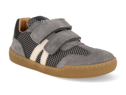 43035 899 barefoot detske boty develab low cut sneaker 2velcro grey combi fantasy 1