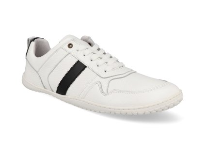 43101 122 barefoot panske tenisky develab men low cut sneaker laces white nappa 1