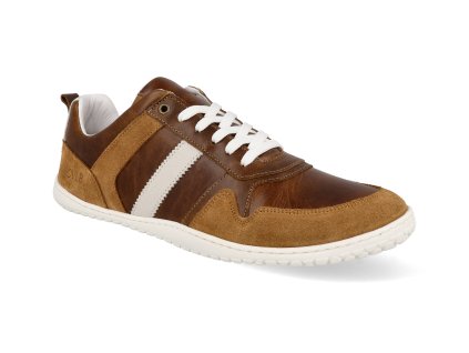43101 752 barefoot panske tenisky develab men low cut sneaker laces cognac nappa 1