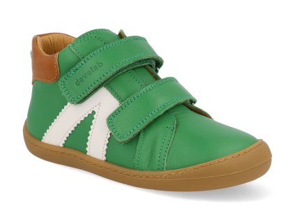 45113 522 barefoot detske tenisky develab firststep sneaker 2velcro green nappa 1