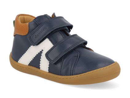 45113 632 barefoot detske tenisky develab firststep sneaker 2velcro navy nappa 1
