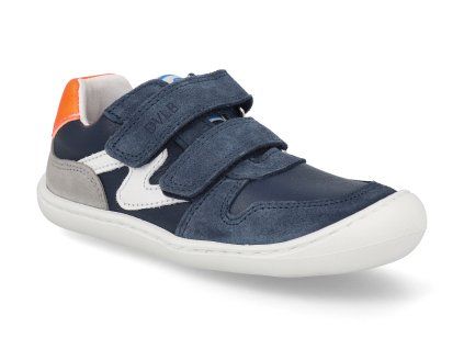 45301 633 barefoot detske tenisky develab firststep sneaker 2velcro navy suede 1