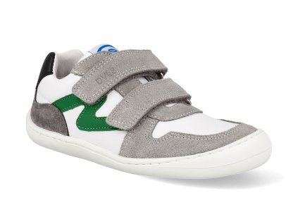 45301 893 barefoot detske tenisky develab firststep sneaker 2velcro grey combi suede 1
