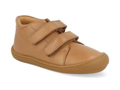 46203 752 barefoot detske kotnikove boty develab baby sft shoe 2velcro cognac nappa 1