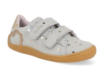47052 829 barefoot detske tenisky develab low cut shoe 2velcro grey fantasy 1