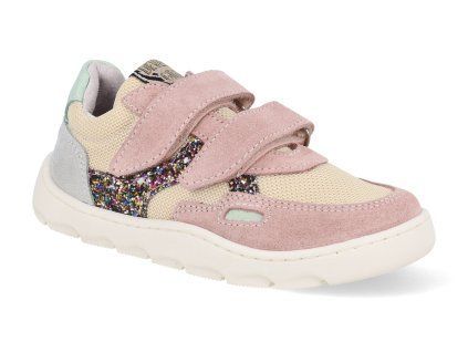 47058 479 barefoot detske tenisky develab low cut sneaker 2velcro old pink fantasy 1