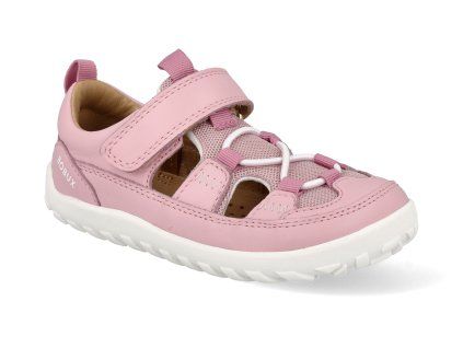 655001 barefoot detske sandaly bobux alpha rocky parfait pink 1