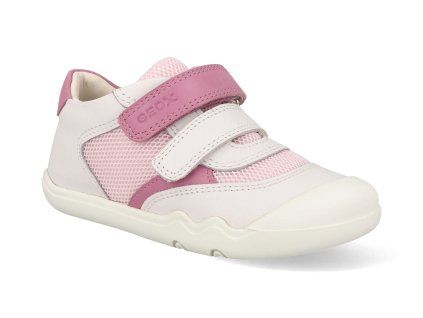 B6563A C0406 barefoot detske tenisky geox b steppieup white pink 1