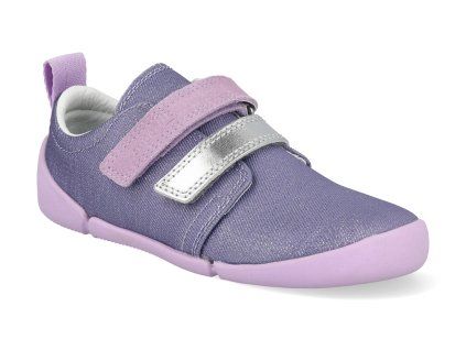 1 008201 8500 barefoot detske tenisky superfit vento lila silber 1