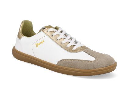 2130 0160 56 barefoot damske tenisky jampi retro white gold 1