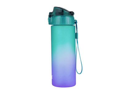 Láhev Oxybag OXY Click 600 ml Ombre fialovo-zelená