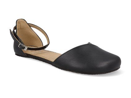 SHPN006BLV barefoot sandaly shapen poppy n black vegan 1
