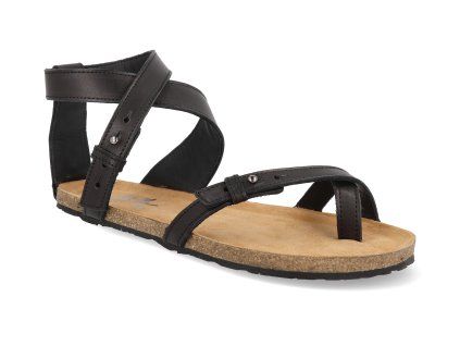 WSULBKBK barefoot damske sandaly aylla sulla soft cerne 1