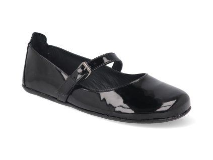 WBALBKBK PAT BK barefoot baleriny aylla balerina lakovane cerne 1