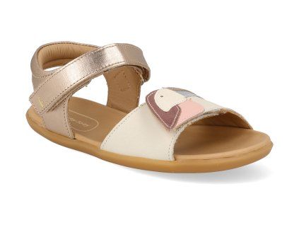 CB.TOU1 4560 barefoot detske sandaly tip toey joey toucan metalic salmon white dream sterling silver 1
