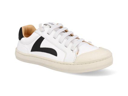 CB.GRO1 649 barefoot detske tenisky tip toey joey ground white black 1