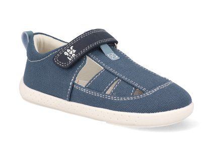 262341 A556 barefoot detske sandaly garvalin pique petrol 2 1