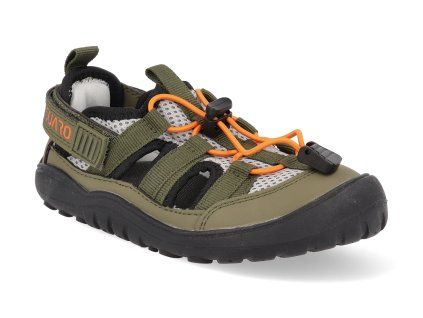 XZL0083AG barefoot detske tenisky saguaro kids breeze army green 1