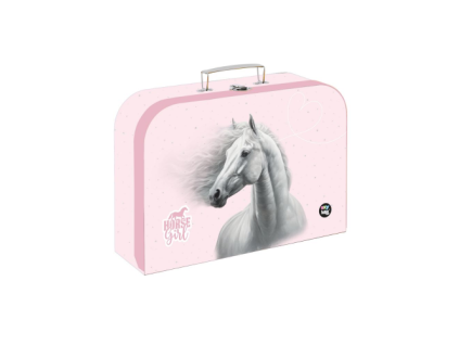 Školní kufřík Oxybag - lamino 34 cm  kůň romantic růžový