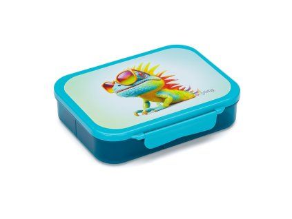 Box na svačinu s přihrádkou Oxybag - Crazy animals chameleon