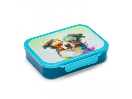 Box na svačinu s přihrádkou Oxybag - Crazy animals pes