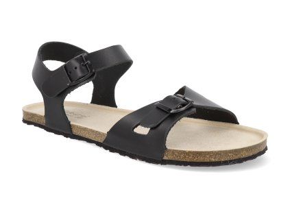 NB28745 barefoot sandaly natural barefoot fany black cerne 1
