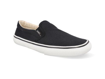 VEL BLA WHI W barefoot damske platene slip on bohempia velik black white cerne 1
