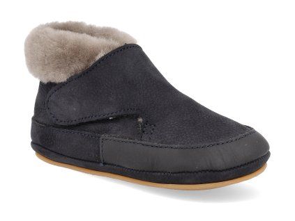 G1160004 barefoot zimni capacky froddo prewalkers furry dark blue 1