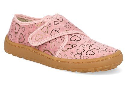 G1700438 18 barefoot prezuvky froddo slippers pink gold 1