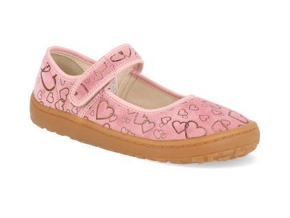 G1700447 9 barefoot platene baleriny froddo canvas balletty pink gold 1