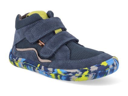 G3110262 barefoot detske kotnikove boty froddo autumn tex fun denim modre 1