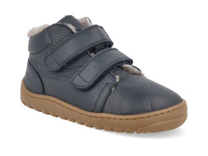 G3110287 barefoot zimni boty froddo up furry dark blue 1