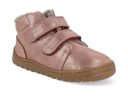 G3110287 7 barefoo detske zimni boty froddo up furry pink gold 1