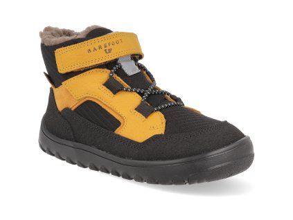 G3110288 4 barefoot zimni boty froddo up path tex black yellow 1