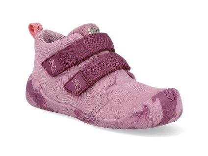 01493 40176 barefoot detske kotnikove boty affenzahn prewalker leather talky otter fialove 1x