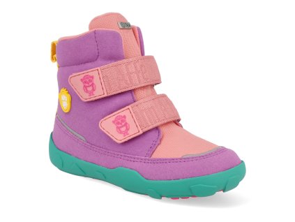 01249 40147 barefoot detske zimni boty affenzahn mid boot vegan comfy owl 1