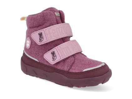 01250 40178 barefoot detske zimni boty affenzahn mid boot wool comfy otter 1