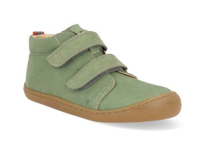 06M002.121 360 barefoot detske kotnikove boty koel bob m leather olive 1