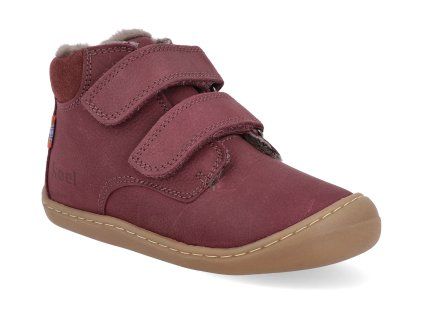 06W005.129 260 barefoot detske zimni boty koel bonnie lambswool bordo 1