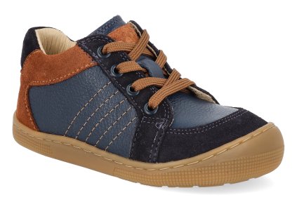 07M065.301 100 barefoot detske kotnikove boty koel dion suede blue 1