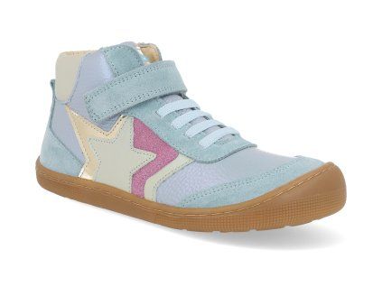 07M078.151 160 barefoot detske kotnikove boty koel daro leather aqua 1