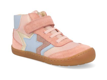 07M078.151 600 barefoot detske kotnikove boty koel daro leather old pink sirsi 1